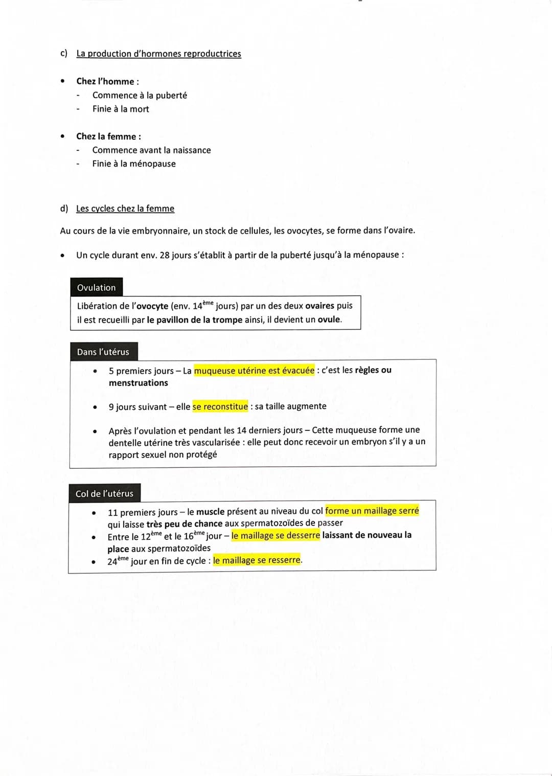 # Fiche de révisions Brevet: La reproduction sexuelle
|-
Rappels
✓ Chez l'espèce humaine, deux hommes ou deux femmes ne peuvent pas engen