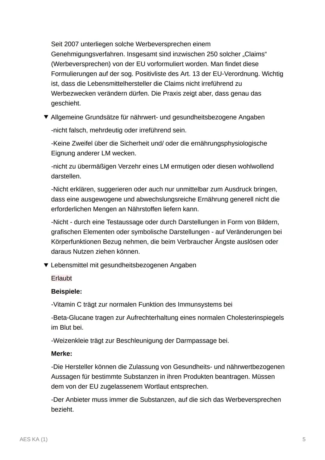 AES KA (1)
Ernährungstrends
▼ Definition
Mit dem Begriff Ernährungstrends werden neuartige Tendenzen im
Ernährungsverhalten von Bevölkeru