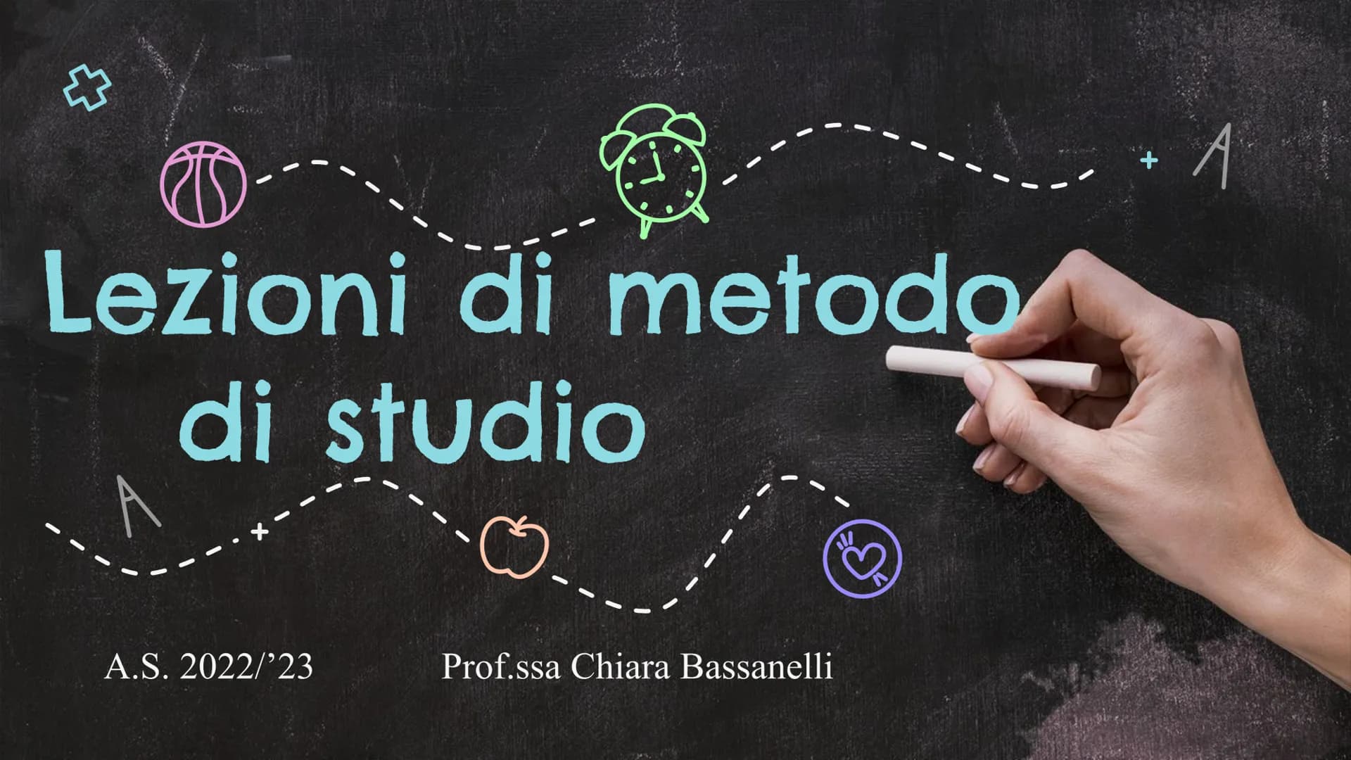 Lezioni di metodo
di studio
A.S. 2022/'23
Prof.ssa Chiara Bassanelli Cos'è il metodo di studio?
È la strada per organizzare in
modo ottim