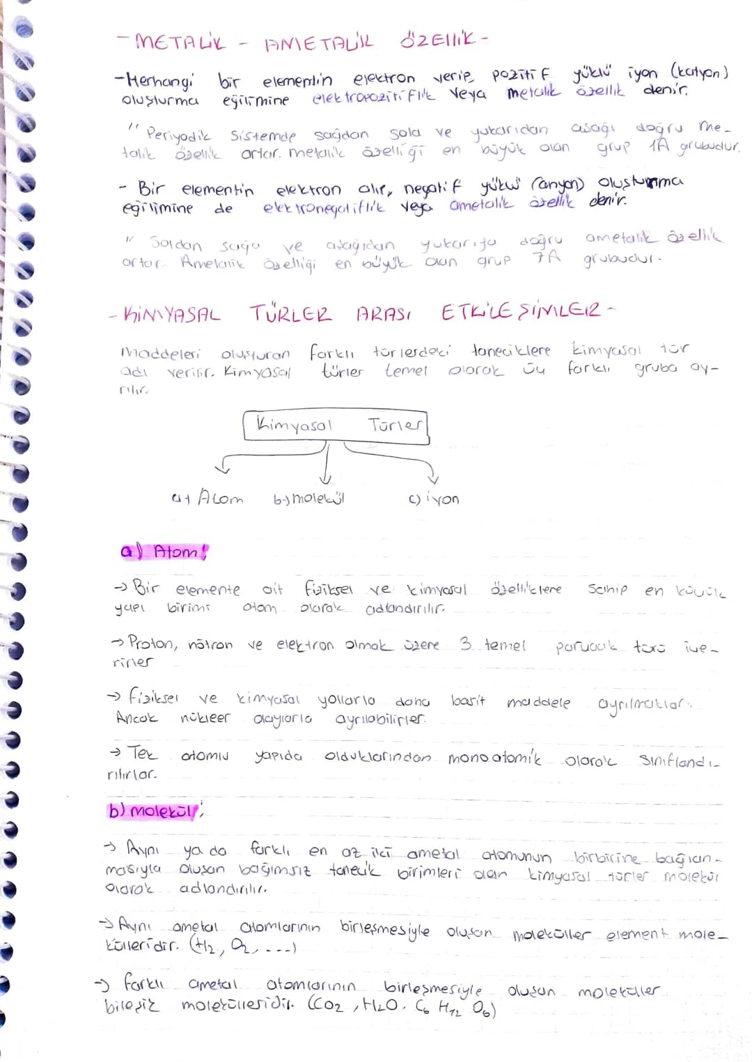- METALIC - ANMETALL özellik-
-Herhangi bir elementin elektron verip, pozitif yüklü iyon (katyon)
oluşturma eğilimine elektropoziti file ve