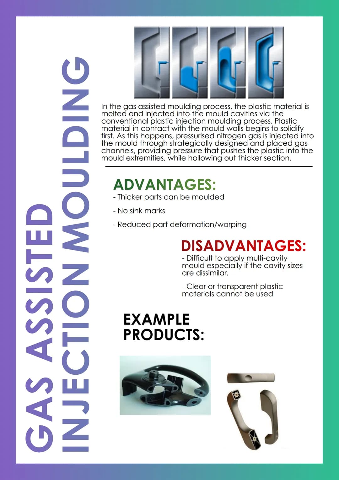 <p>In the Advanced Higher Design and Manufacture course, there are various processes involved in the manufacturing of products. These proce
