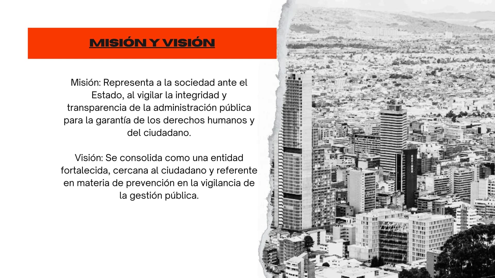 # PROCURADURÍA
## GENERAL # HISTORIA
Aparece por primera vez en la historia
Constitucional del país en el Reglamento
Provisional el 25 de f