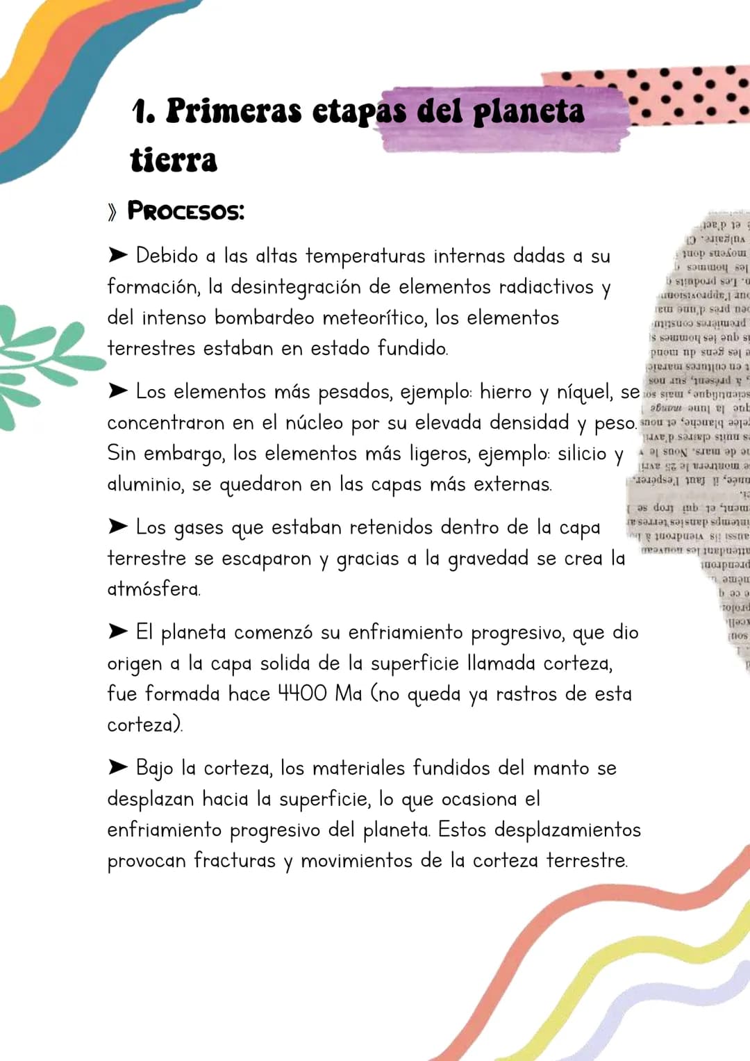 # Biologia
Lucia Esteban
INDICE
1. Primeras etapas del planeta tierra
2. Métodos sísmicos
3. Estructura interna de la tierra
4. La deriva