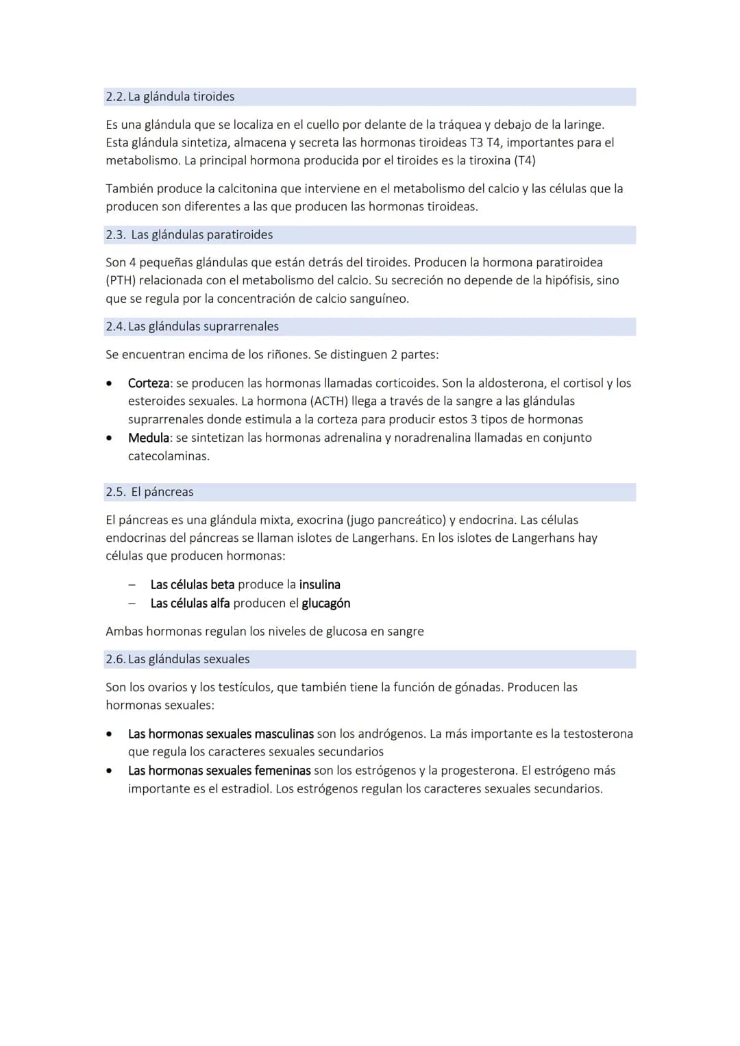 # TEMA 9: el sistema endocrino
1. El sistema endocrino
El sistema endocrino y el sistema nervioso componen los sistemas de coordinación.
