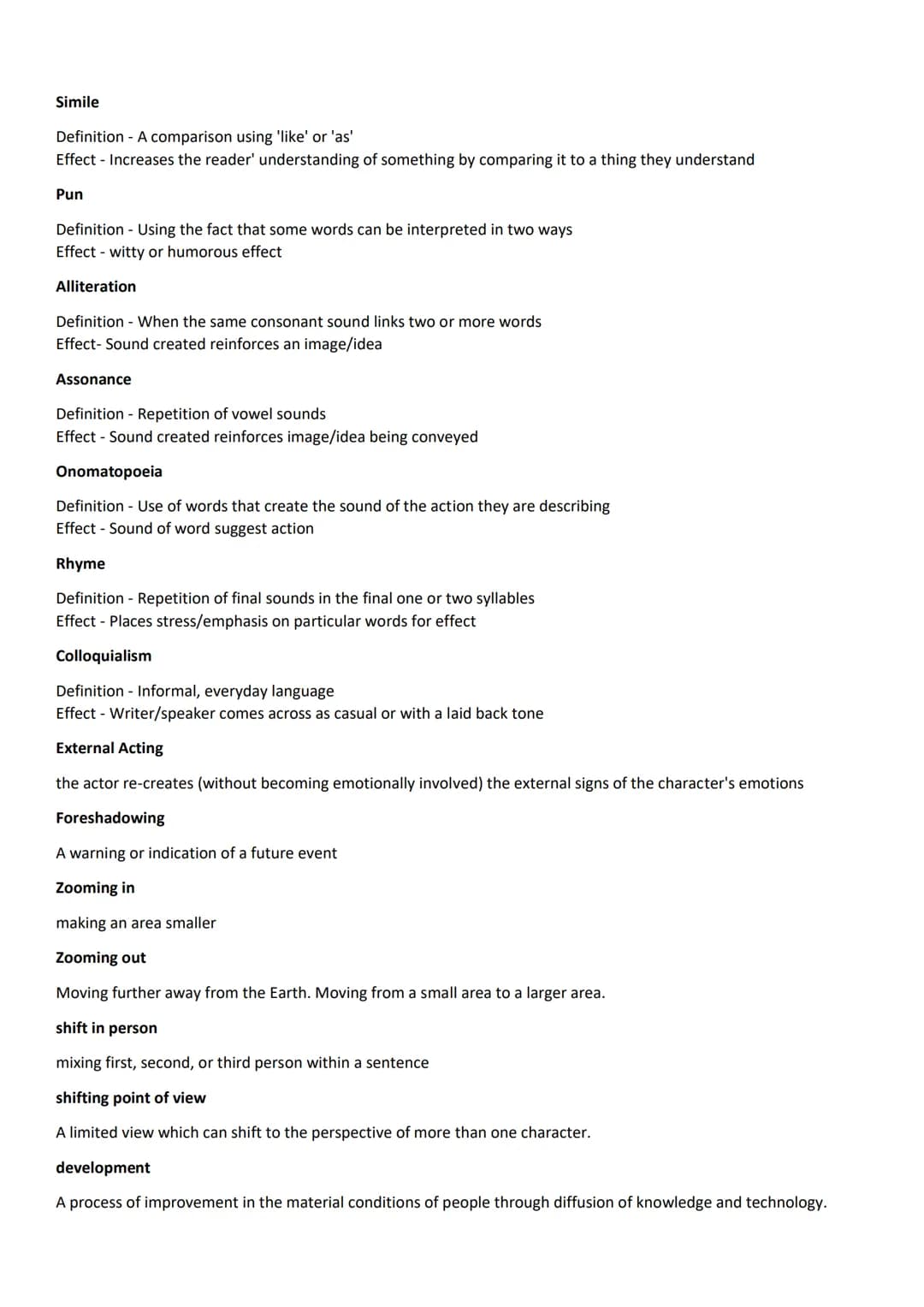 Techniques and Effects
Long Sentence Length
Slows the reader's pace down and calms the tone down.
Short Sentence Length
Fastens the pace a