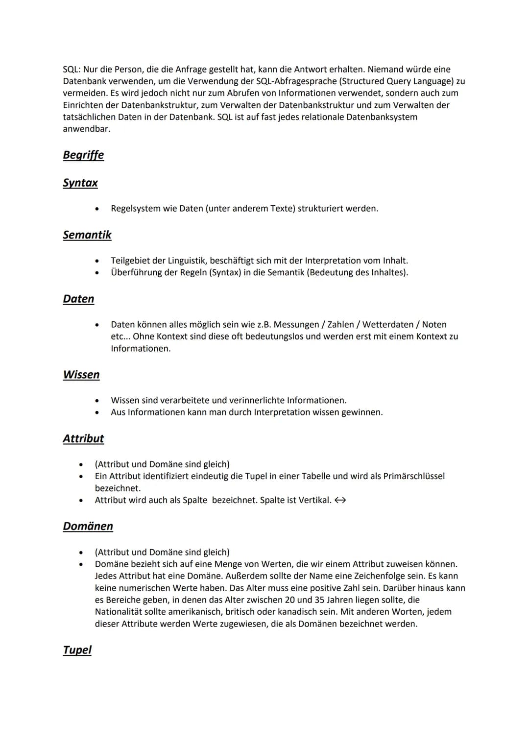 # Beziehungen - Datenbank
## 1:1 Beziehung in relationalen Datenbanken
In einer "Eins-zu-Eins" -Beziehung in einer relationalen Datenbank