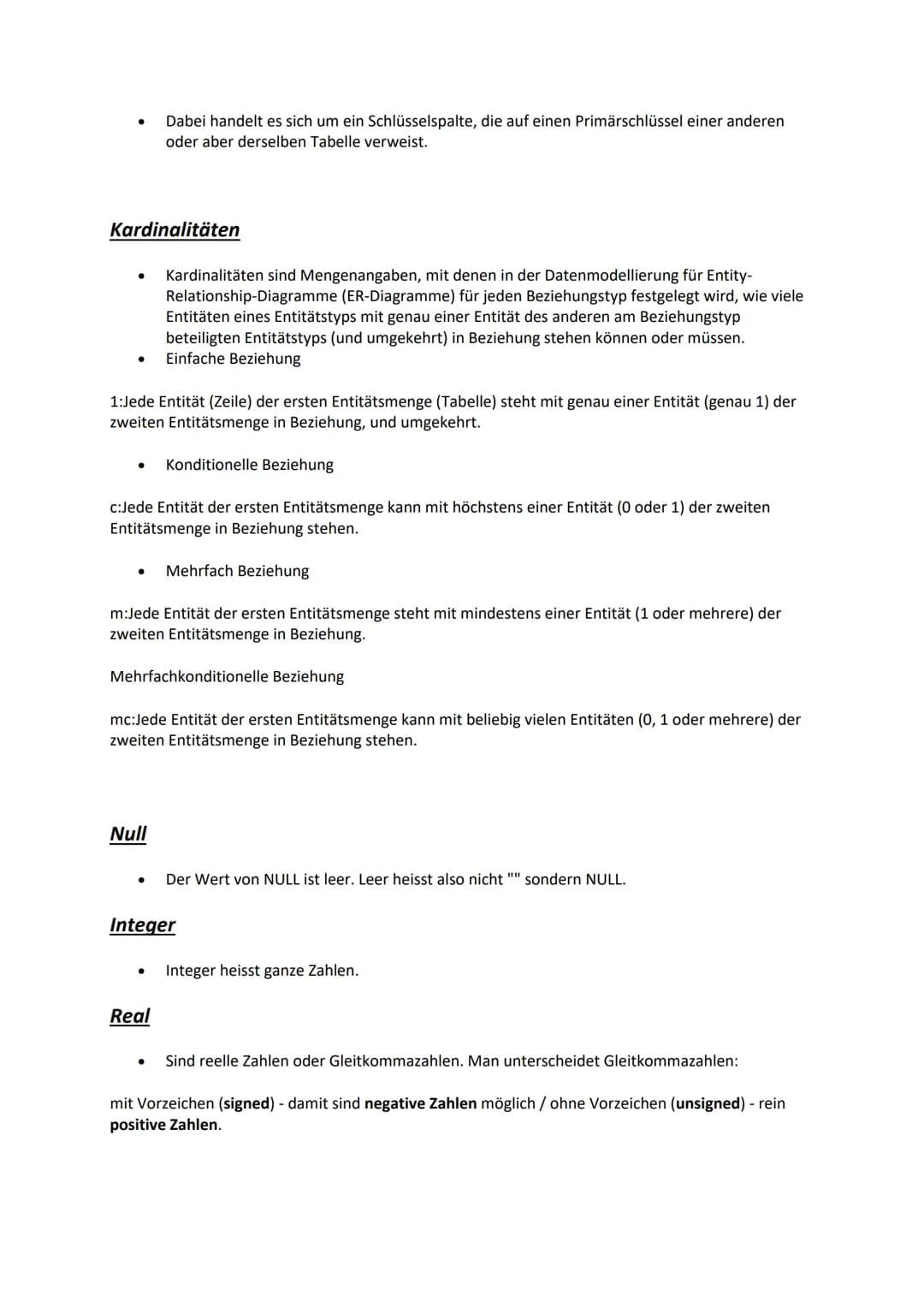 # Beziehungen - Datenbank
## 1:1 Beziehung in relationalen Datenbanken
In einer "Eins-zu-Eins" -Beziehung in einer relationalen Datenbank