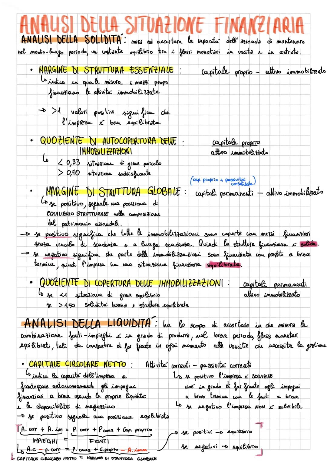 # L'ANALISI DEL BILANCIO
STRUTTURA DEL BILANCIO:
- stato patrimoniale
- conto economico
- mota integrative
- reudiconto finanziario
STATO