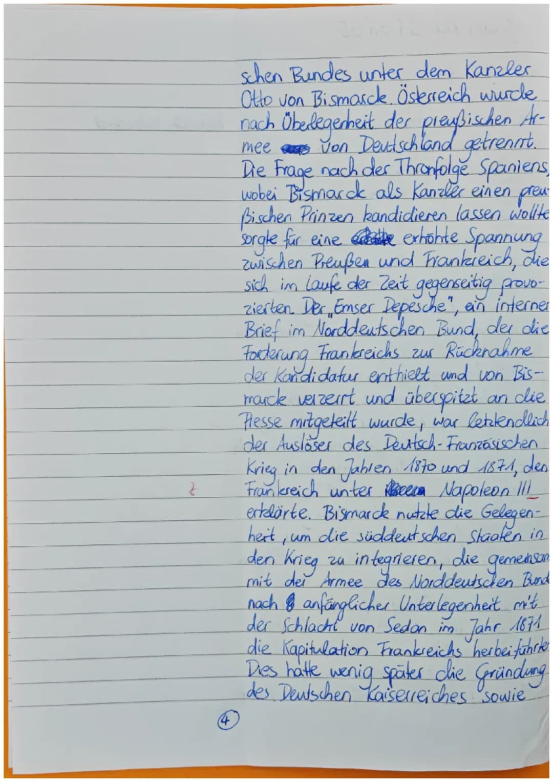 QI GE GK (FAB)
Name: Jinan Xia
1. Halbjahr, 2. Klausur
16.12.2022
Thema: Reichsgründung und Reichseinheit
Aufgabenstellung:
1. Analysiere