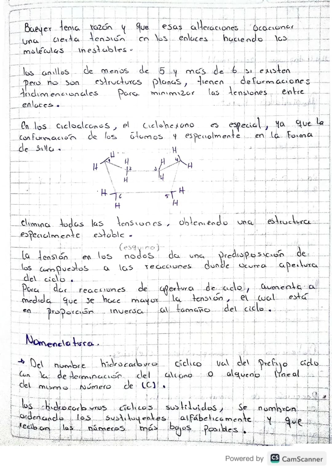 # Hidrocarburos ciclicos.
* los Propiedades,
* la Presencia de
Brómaticas
Se Idacionan
con
* moléculas tienen Confurmación
compuestos