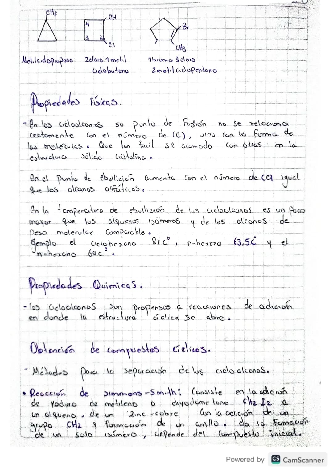 # Hidrocarburos ciclicos.
* los Propiedades,
* la Presencia de
Brómaticas
Se Idacionan
con
* moléculas tienen Confurmación
compuestos