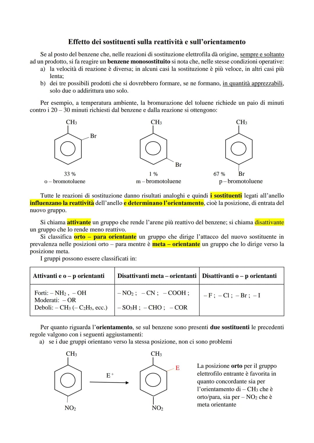 # Benzene e areni
Il benzene, C6H6, è il capostipite di una ampia classe di idrocarburi, eccezionalmente stabili, detti
"aromatici". Il nom