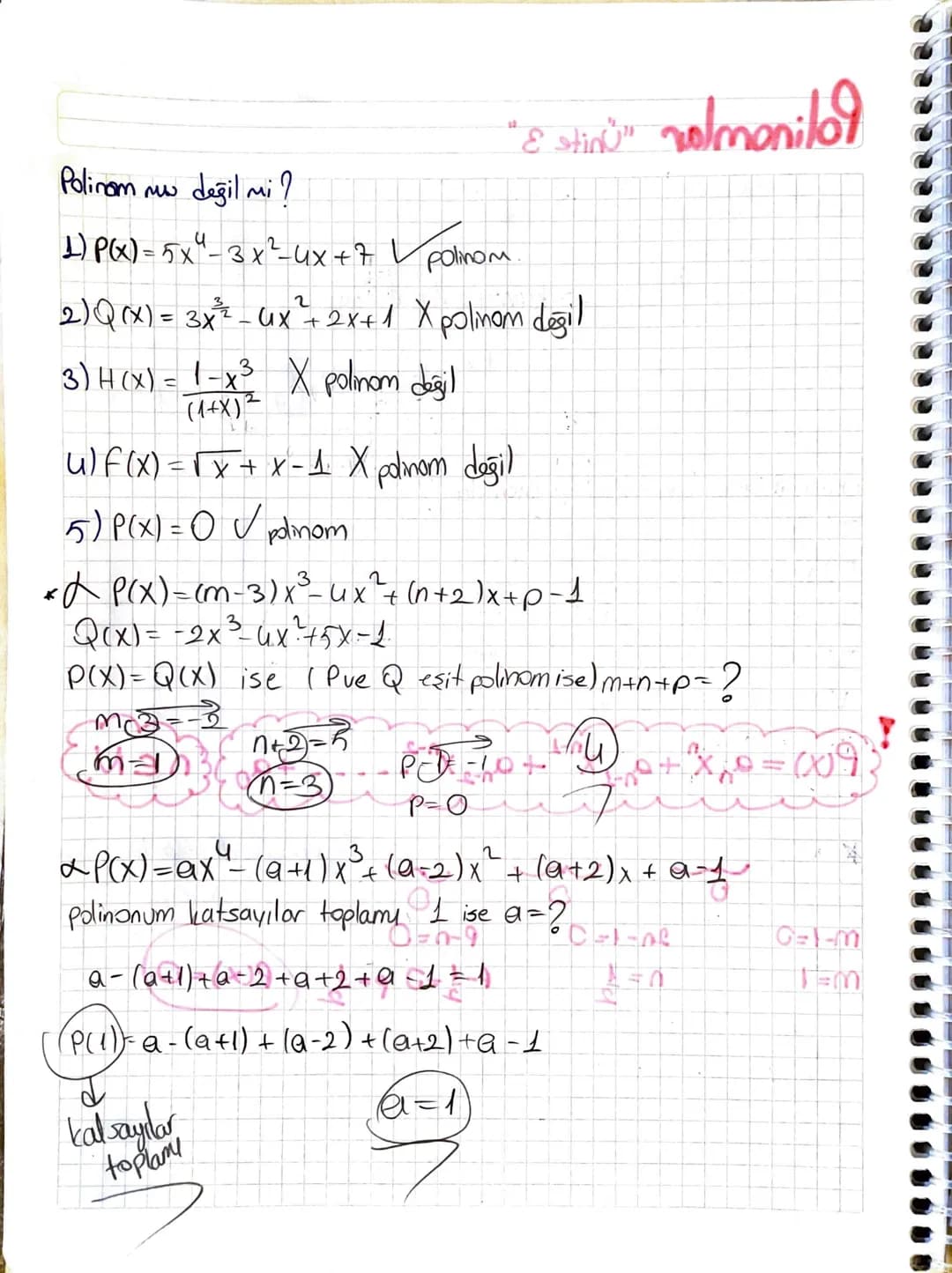 # Polinomlar "Ünite 3"
f(x)=x²-2x+1
Polinom
P(x) = x2 2x+1 Kuvvetler doğal sayı
P(x)=5x-4x4-3x32x²+1x°
call me friend but keep me closer