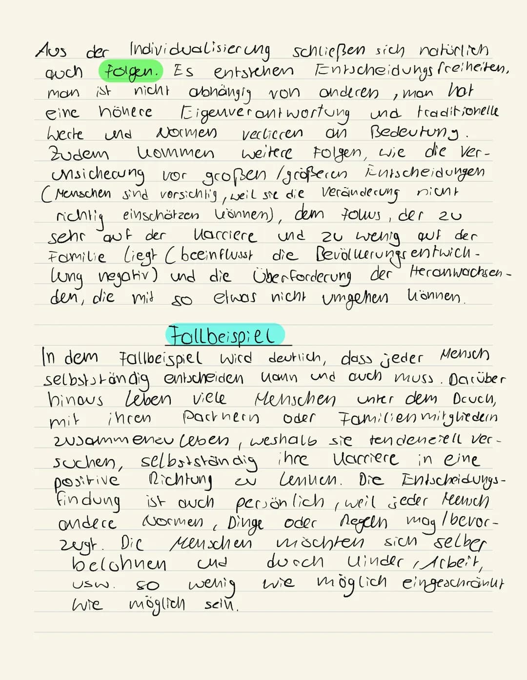 # Individualisierung
Der Begriff "Individualisierung!" bezient sich auf
dos Streichen / Entfernen von gesellschaftlichen
Regeln oder Vorsch