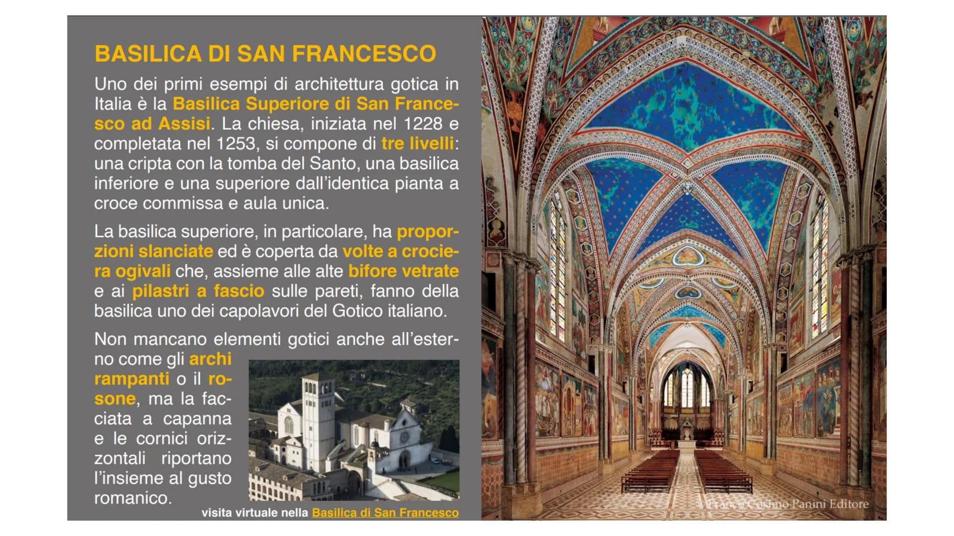 10. ARTE GOTICA # L'ARCHITETTURA
A differenza del Romanico,
sorto contemporaneamen-
te in varie zone d'Europa,
le prime cattedrali gotiche