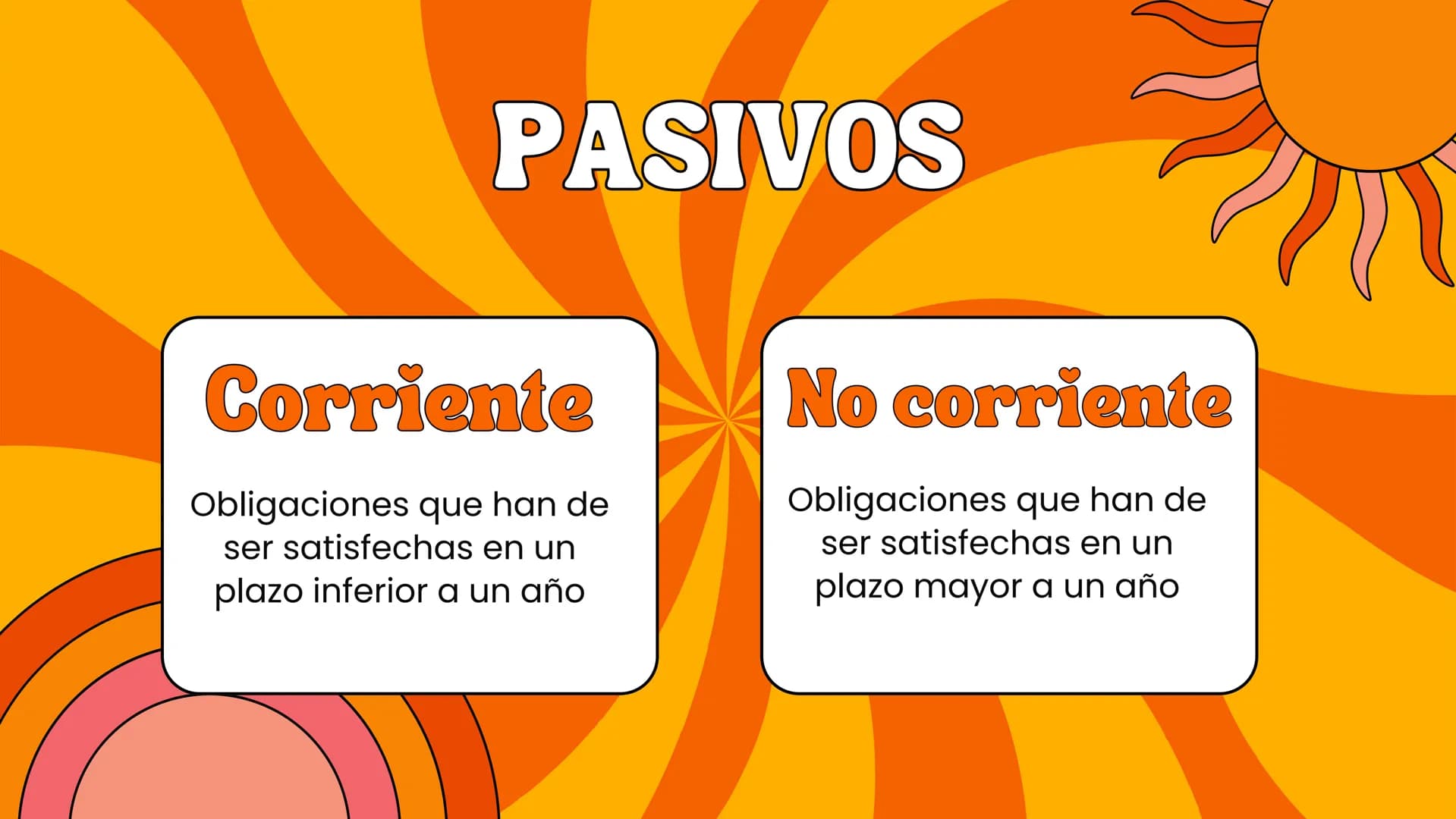 # Elementos de los
# estados financieros # ACTIVOS
Corriente
Liquidos y faciles de
convertir en
efectivo
No corriente
Se convierten en
e