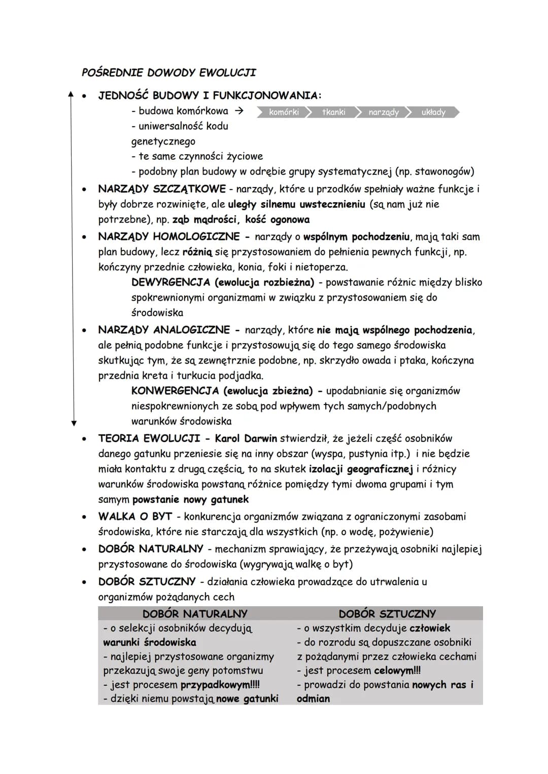 # ewolucjonizm
- EWOLUCJA proces stopniowych zmian budowy ciała, sposobu życia, upodobań
pokarmowych lub innych cech gatunkowych. Prowadzi