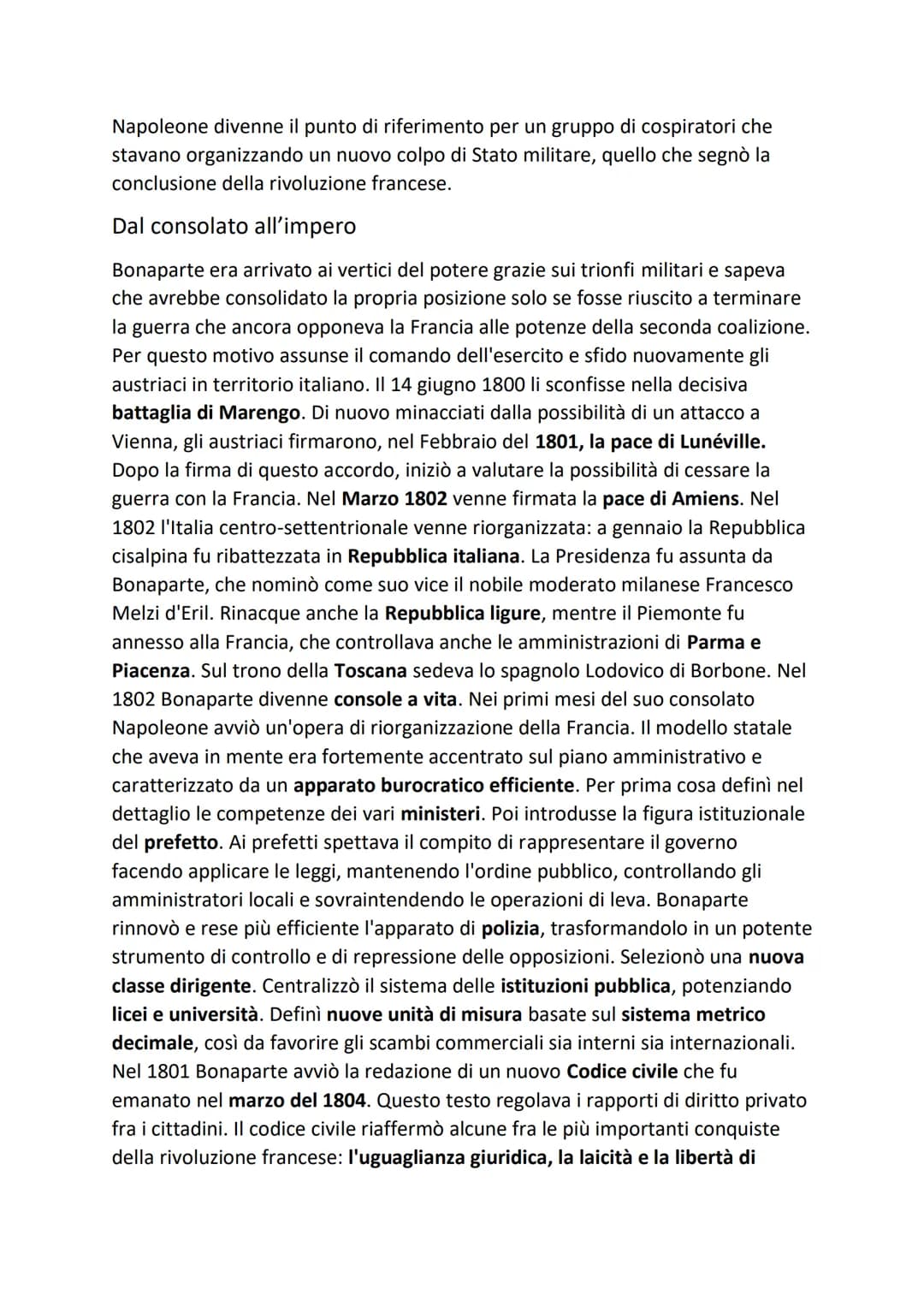 # CAPITOLO 6 La parabola politica di Napoleone
La rapida discesa del generale Bonaparte
Con il Termidoro si chiuse la fase più turbolenta