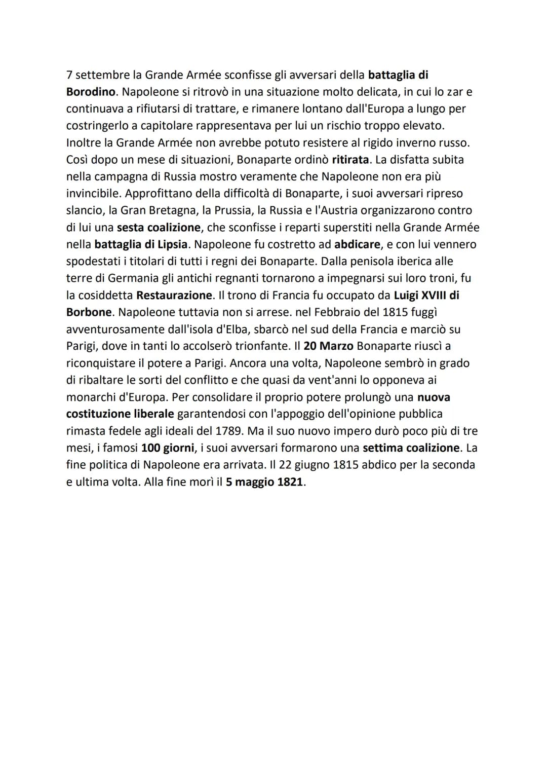 # CAPITOLO 6 La parabola politica di Napoleone
La rapida discesa del generale Bonaparte
Con il Termidoro si chiuse la fase più turbolenta