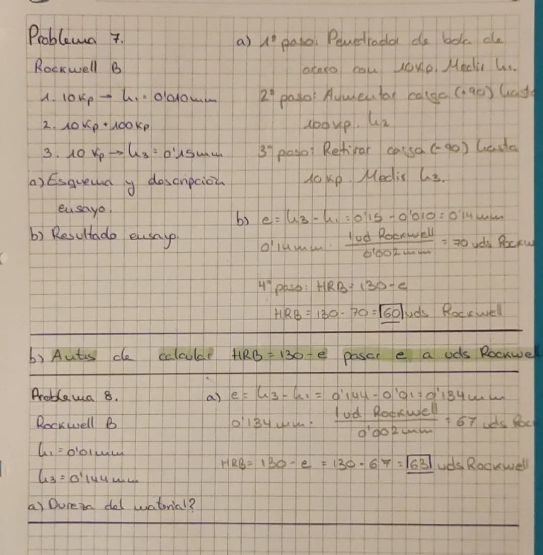 Formelano tecnologia.
• Ensayos de duera
- Brvell
$HB-\frac{F}{S}$
$S = \pi \cdot D \cdot J$
$S = \pi \cdot R \cdot J$
$\frac{f = D - \