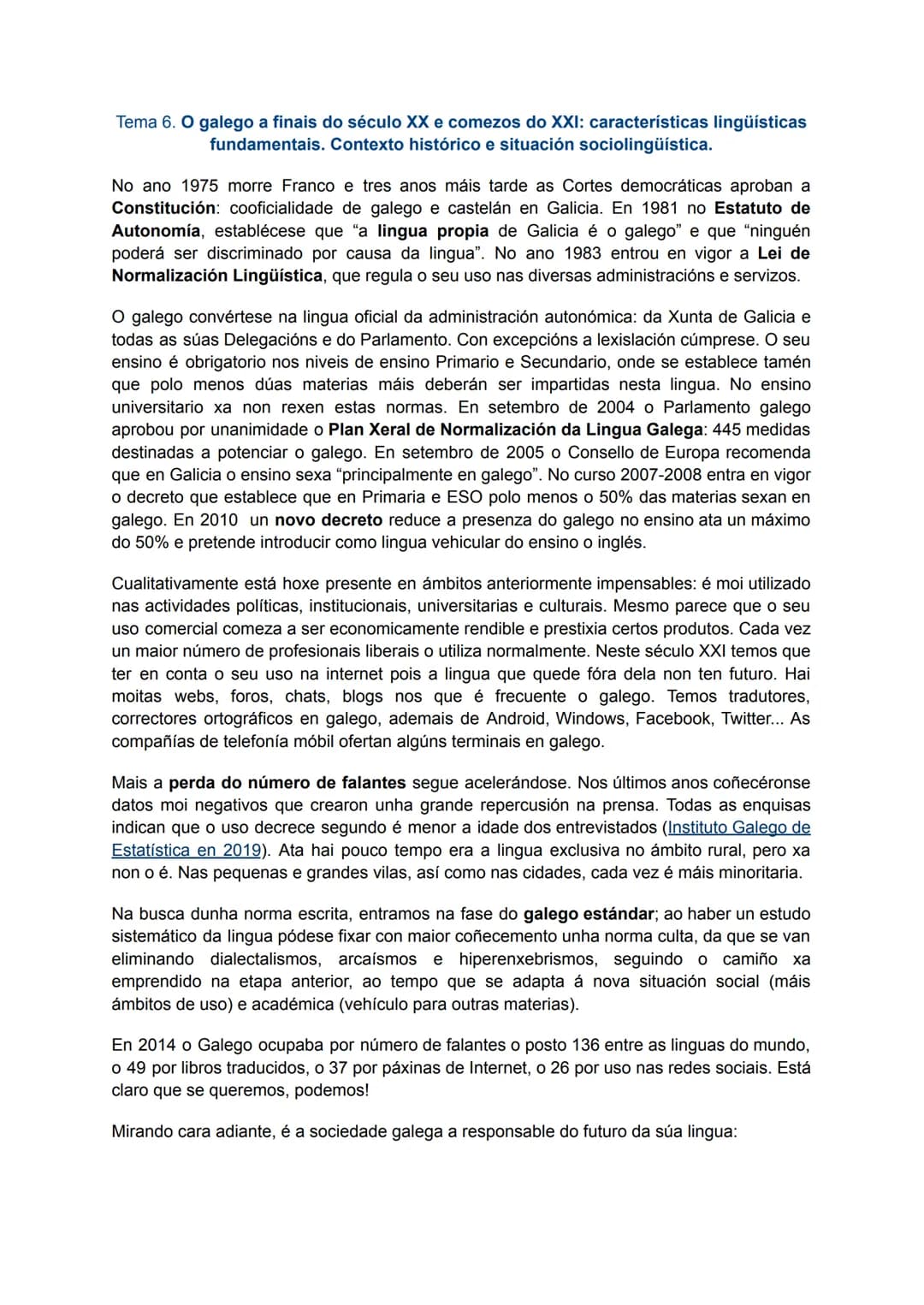 # Tema 1. Estereotipos e prexuízos lingüísticos: a súa repercusión nos usos.
A función esencial dunha lingua é a de servir como medio de co