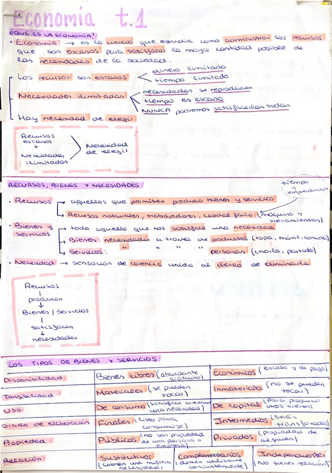 # Economia t.1
¿QUÉ ES LA ECONOMIA?
* Economia es la ciencia que estudie como administrar las recursos
que son escasos para satisfac