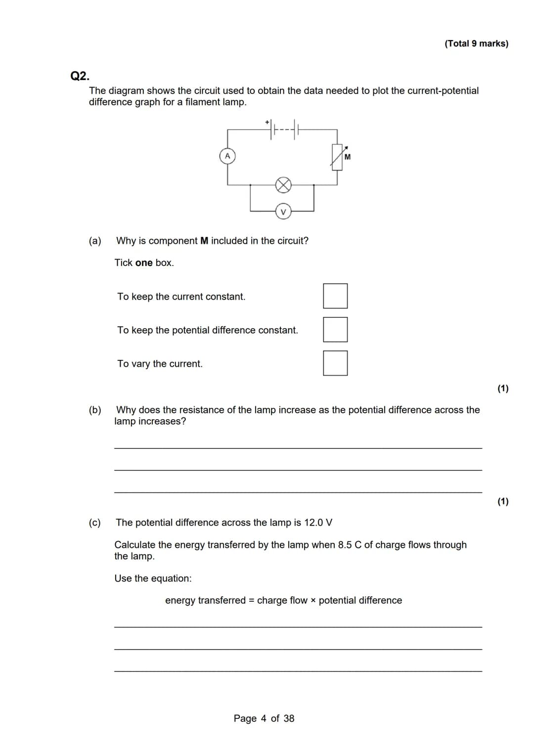 revise
with
harry
AQA Physics
Topic 2: Electricity
Master Booklet
Answer the questions that are given to you, and you
can use the mark sch