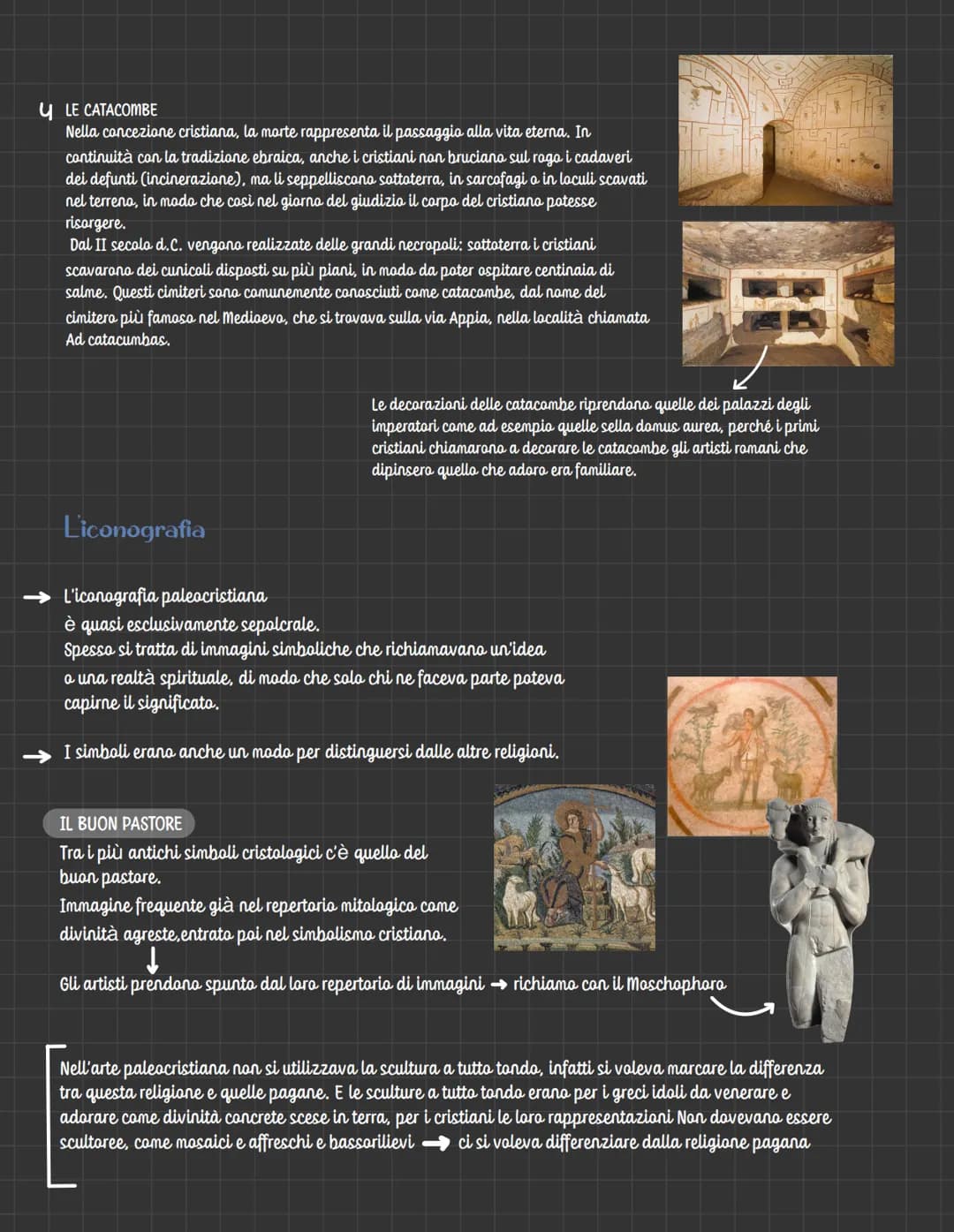 # L'arte palcochistiana
L'arte che si è sviluppata nei primi secoli del cristianesimo (tra il II e il VI secolo d.C.), sul
territorio dell'