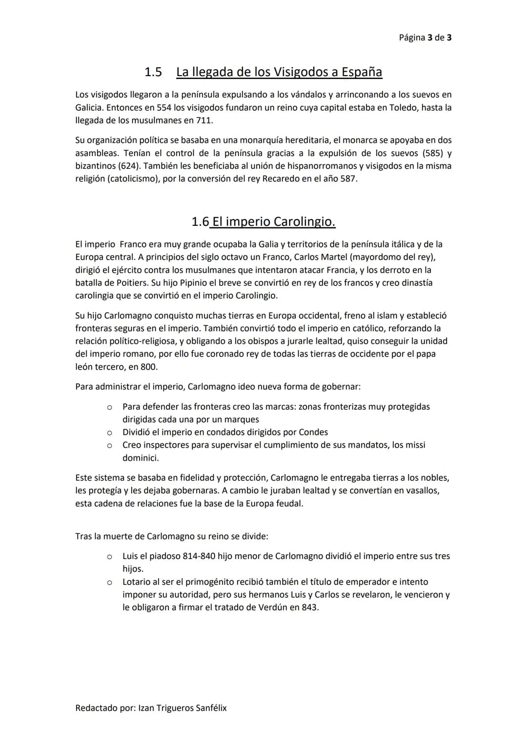 # RESUMEN: Historia tema 1
Repaso Roma
- Los romanos vivían en ciudades grandes.
- El imperio romano se dividía en occidente y oriente.
-