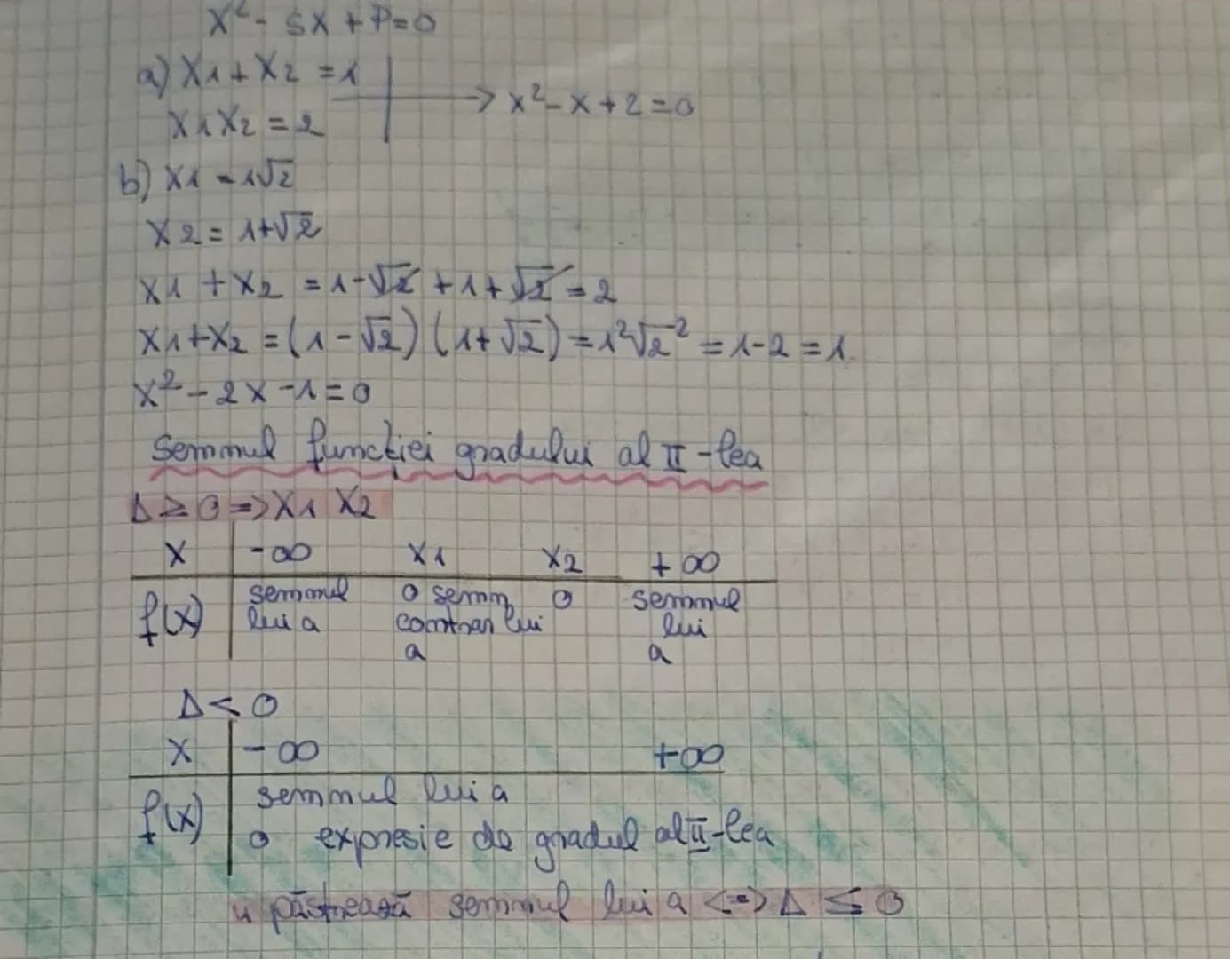 Functia de gradul I
*P:R→R, f(x)=ax+b, a ≠0
* monotonia: a>0 ⇒funcția monotonă crescătoare
a<0 ⇒funcția monotonă descrescătoare
* Gf este o
