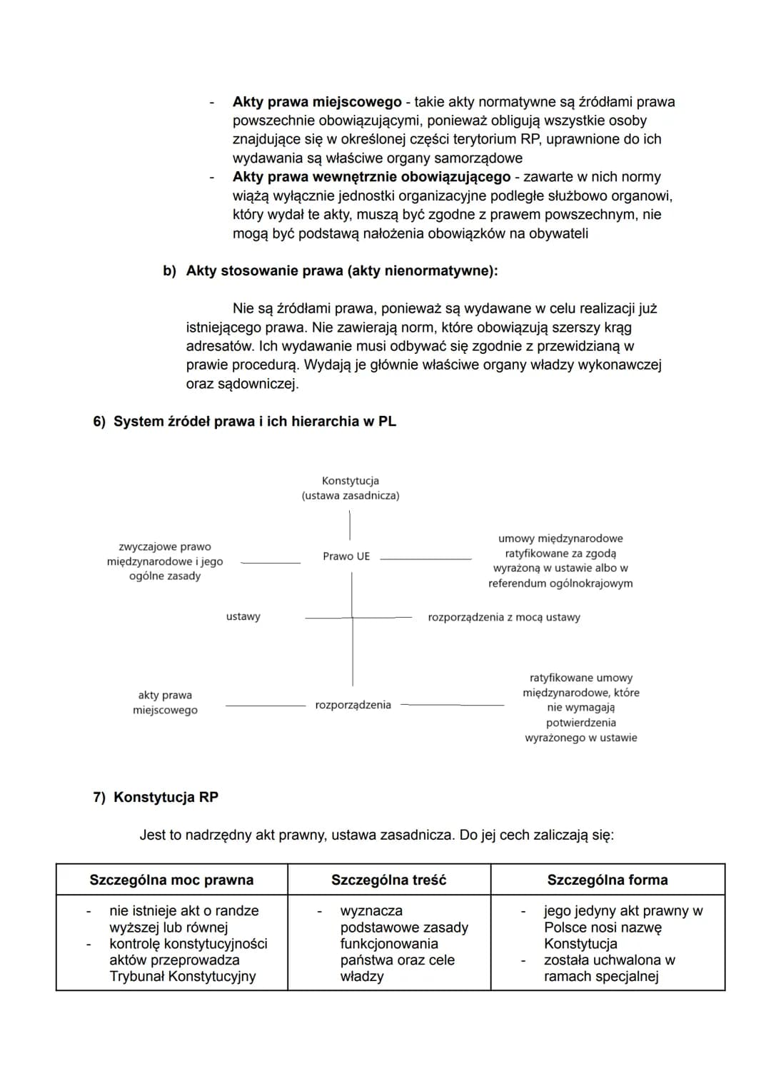 # PRAWO
1) Prawo postrzegane jest w dwóch znaczeniach: podmiotowym i przedmiotowym. W
sensie przedmiotowym prawo to całość lub część norm,