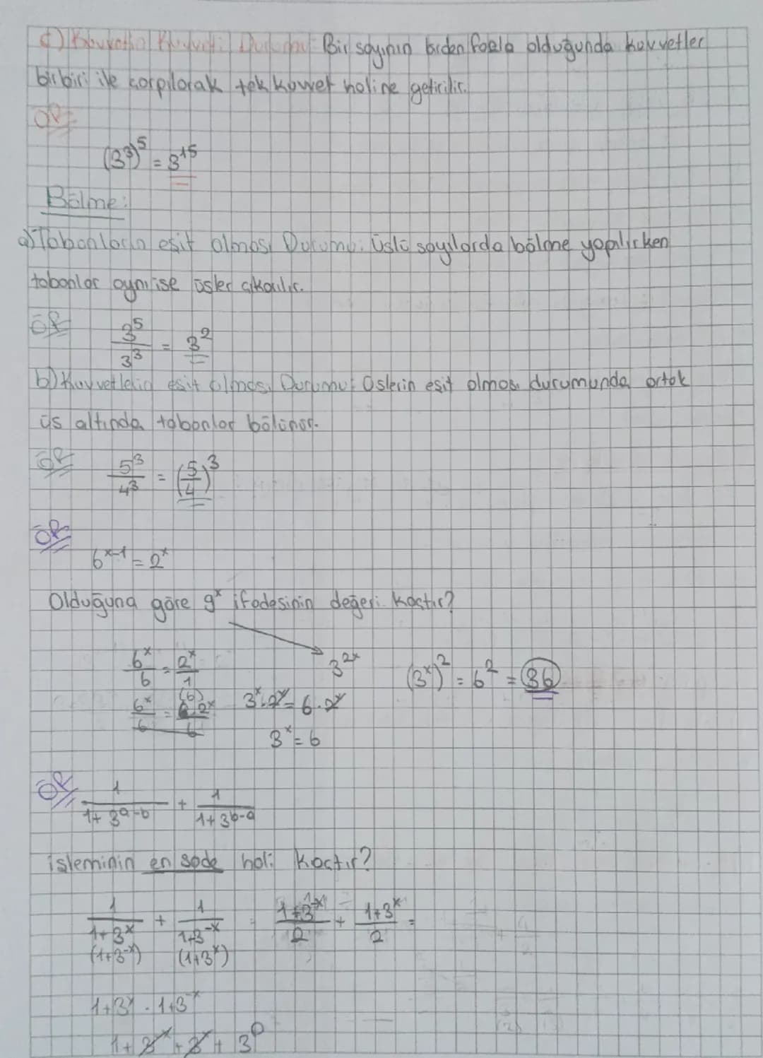 # 1. UNITE SAYILAR
Gercek samitorin Usle Gasteinen is Yapılan islam er
$a$ ifadesi a'ya tobon, n'ye kuwet derir.
* Sıfır hariç tüm sayıla