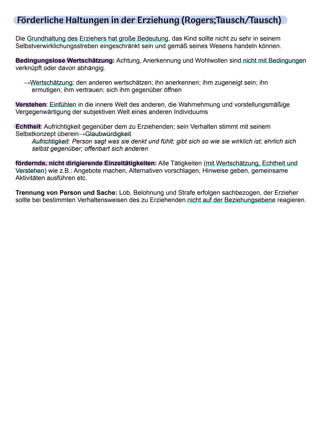# Humanistische Psychologie
Grundlegende Annahmen der Humanistischen Psychologie:
- Jeder Mensch strebt nach Selbstbestimmung und Unabhäng