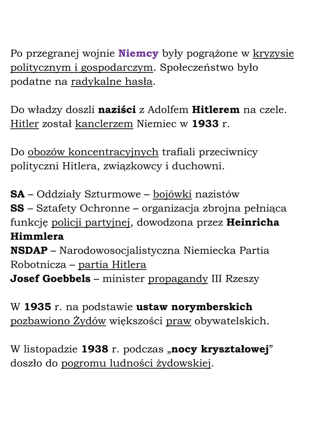 # Świat w okresie
międzywojennym –
podsumowanie
(Rozdział VI, NE 7)
# Świat po I wojnie światowej
28 VI 1919 - podpisanie traktatu wersals