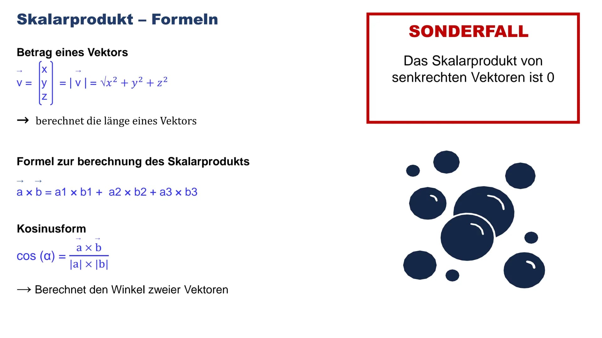 # SKALARPRODUKT
Sasia El Bani
12c
PL - Mathematik # GLIEDERUNG
1. Skalarprodukt
1.1 Skalarprodukt - Definition
1.2 Skalarprodukt - For