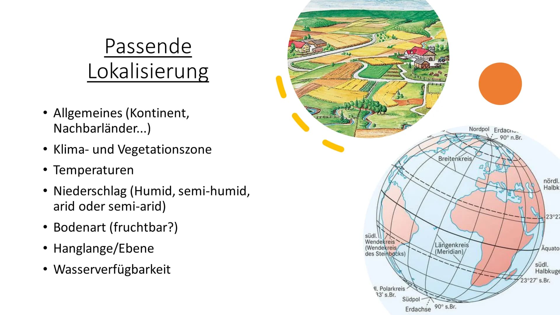 Landwirtschaft
Erdkunde-LK Inhaltsverzeichnis
• Fachbegriffe, Klimazonen
• Passende Lokalisierung
• Landwirtschaft (Tropen und gemäßigten Z