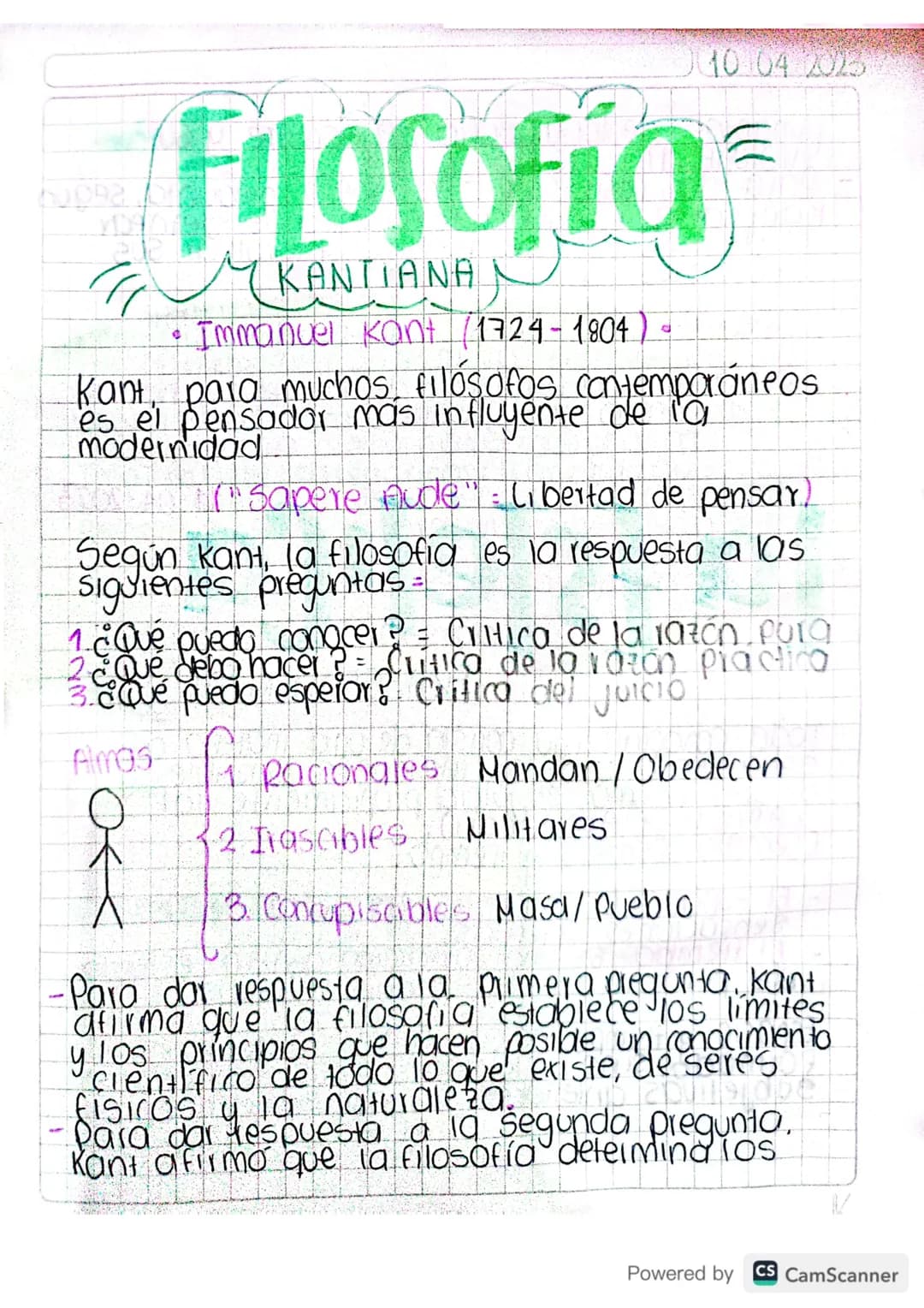 # Filosofia
MKANTIANA
• Immanuel Kant (1724-1804)。
10.04 2025
Kant, para muchos, filosofos contemporáneos
es el pensador mas influyente