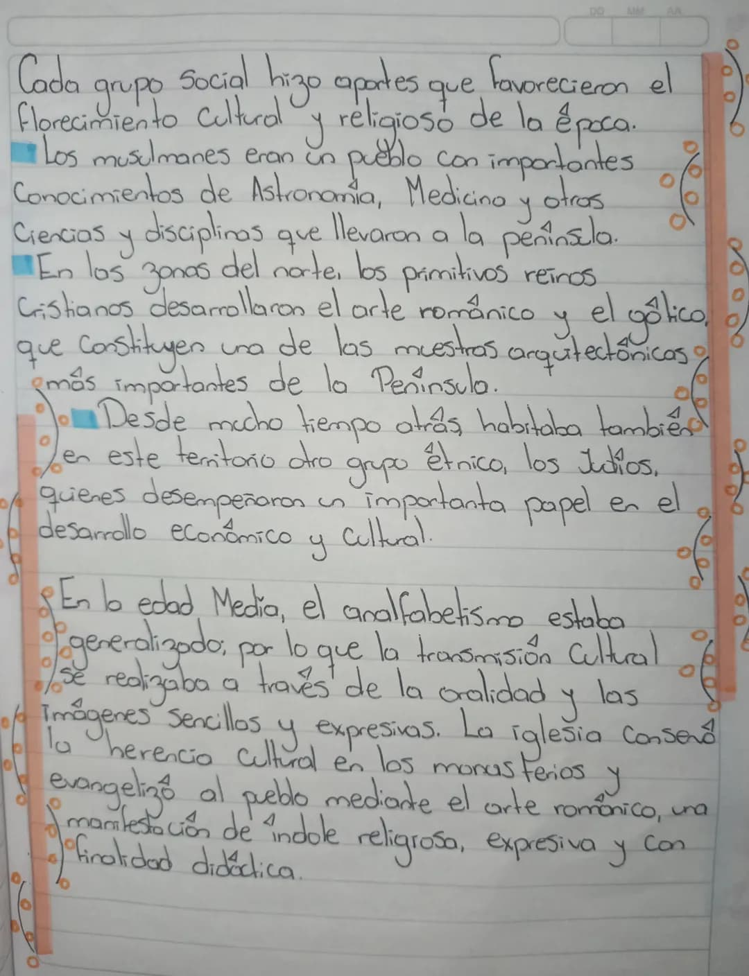 # La religión y la Sociedad
En la peninsula Ibérica regia la teoria
teocentrico: Se Consideraba a Dios como centio
del universo. La iglecia