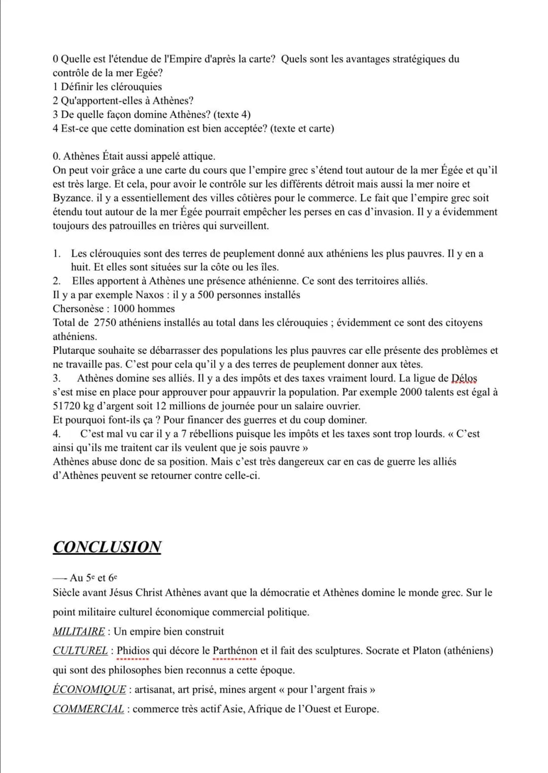 # Histoire chapitre 1: La démocratie athénienne (Vºs.-IV°s. av. J.-C)
Le monde grec est-il un monde uni?
Non, en effet sur les cartes on p