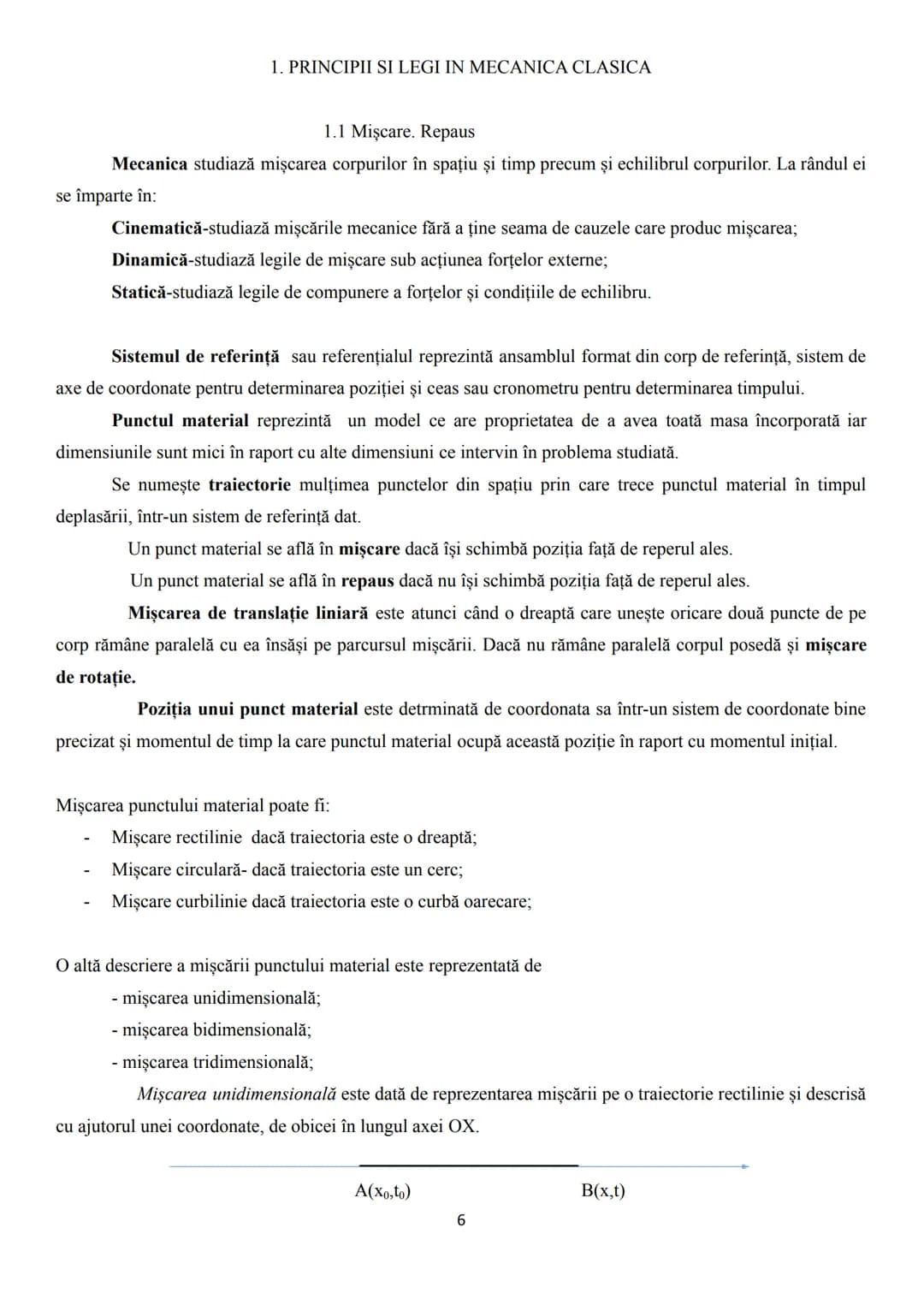 PROGRAMA DE BACALAUREAT PENTRU MECANICA
CONTINUTURI
1. PRINCIPII SI LEGI IN MECANICA CLASICA
1.1. Miscare si repaus
1.2. Principiul I
1.3.