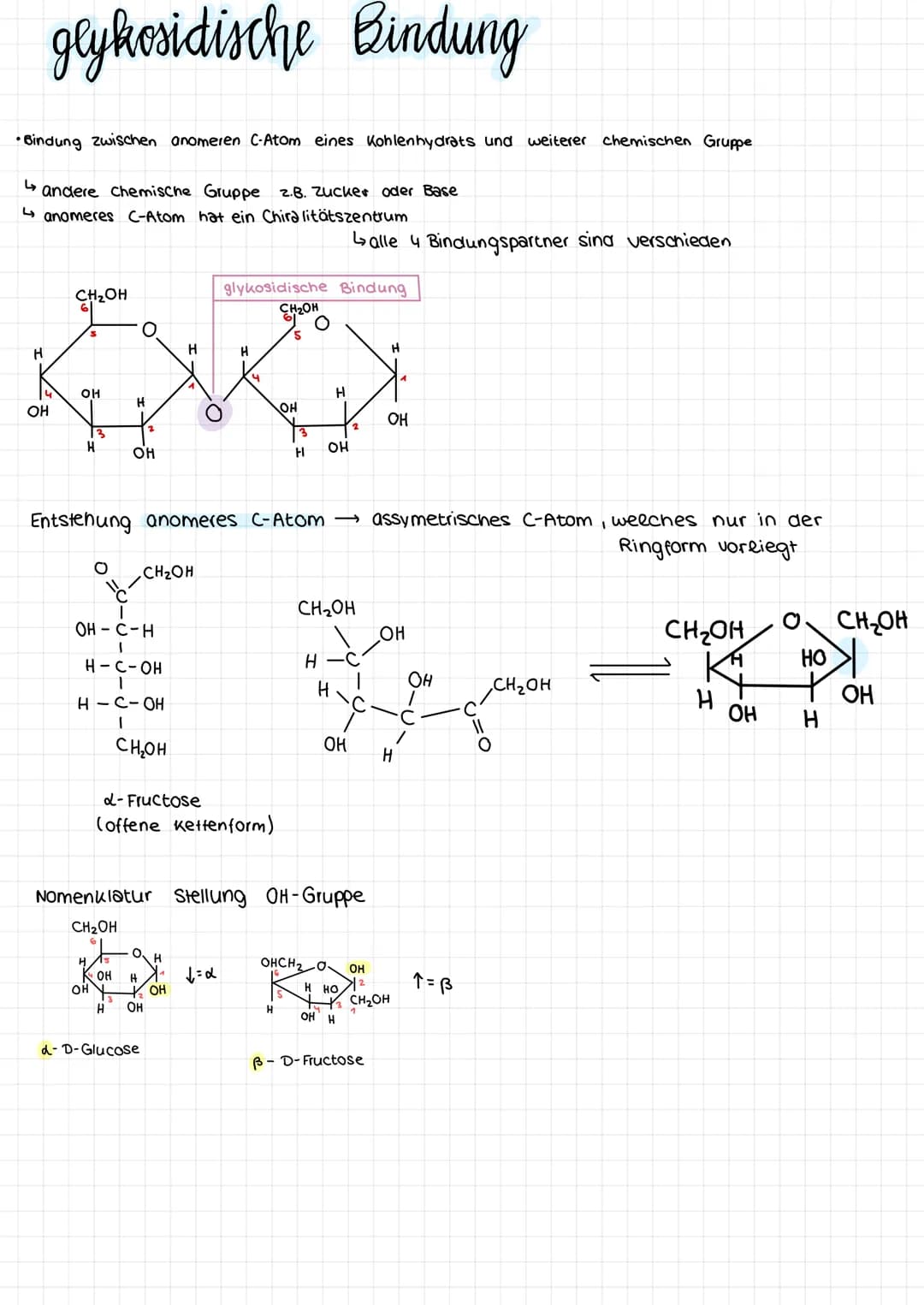 # Kohlenhydrate
- $Cx(H2O)y$
- Einfachzucker = Monosachraride
- Zweifachzucker = Disacchraride
- Mehrfachzucker = Polysacchraride
ore = z