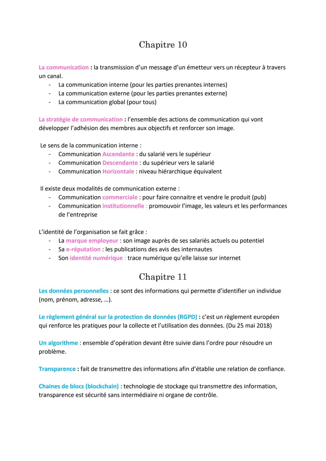 # Révision MSDGN Bac
## Chapitre 1
L'étude de marché: Elle sert à mener ponctuellement une récolte d'info sur les
caractéristiques du marc