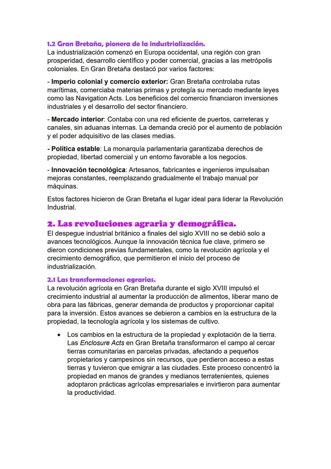 # 3. Primera Revolución Industrial.
Un gran cambio económico y social.
La Revolución Industrial fue un cambio crucial en la historia, come