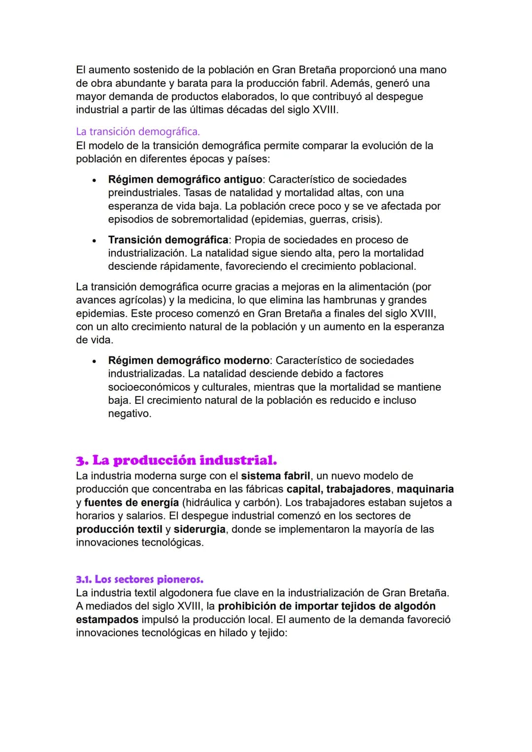 # 3. Primera Revolución Industrial.
Un gran cambio económico y social.
La Revolución Industrial fue un cambio crucial en la historia, come
