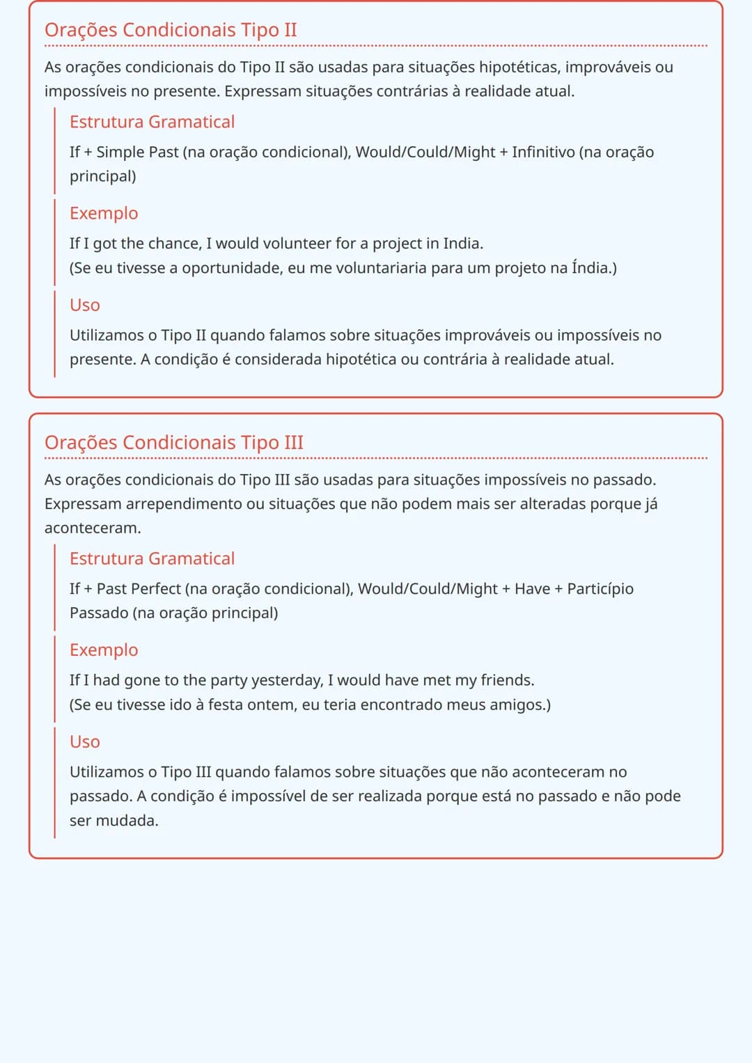 # Orações Condicionais (If-clauses)
Introdução às Orações Condicionais
As orações condicionais (if-clauses) em inglês são usadas para expr