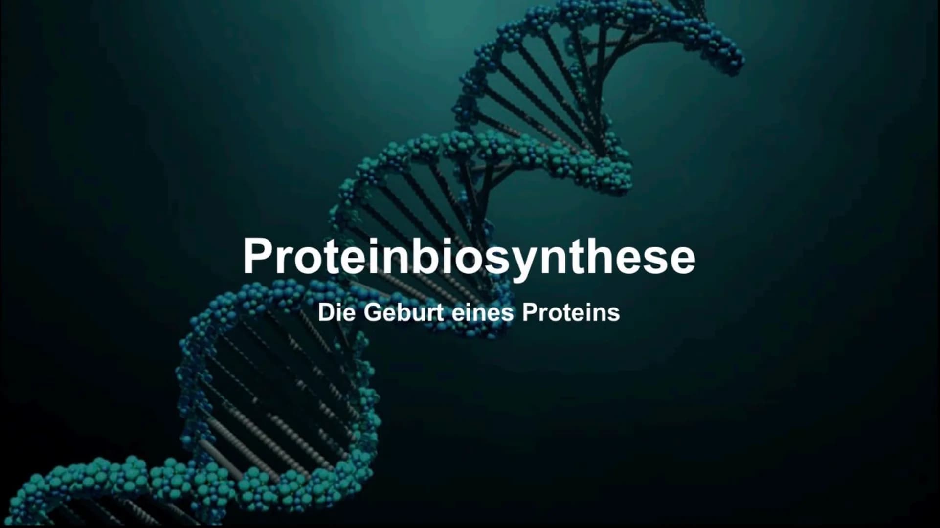 # Proteinbiosynthese
Die Geburt eines Proteins # Inhalt
• Proteinbiosnythese - Definition
• DNA
• Transkription
- Initation
- Elon