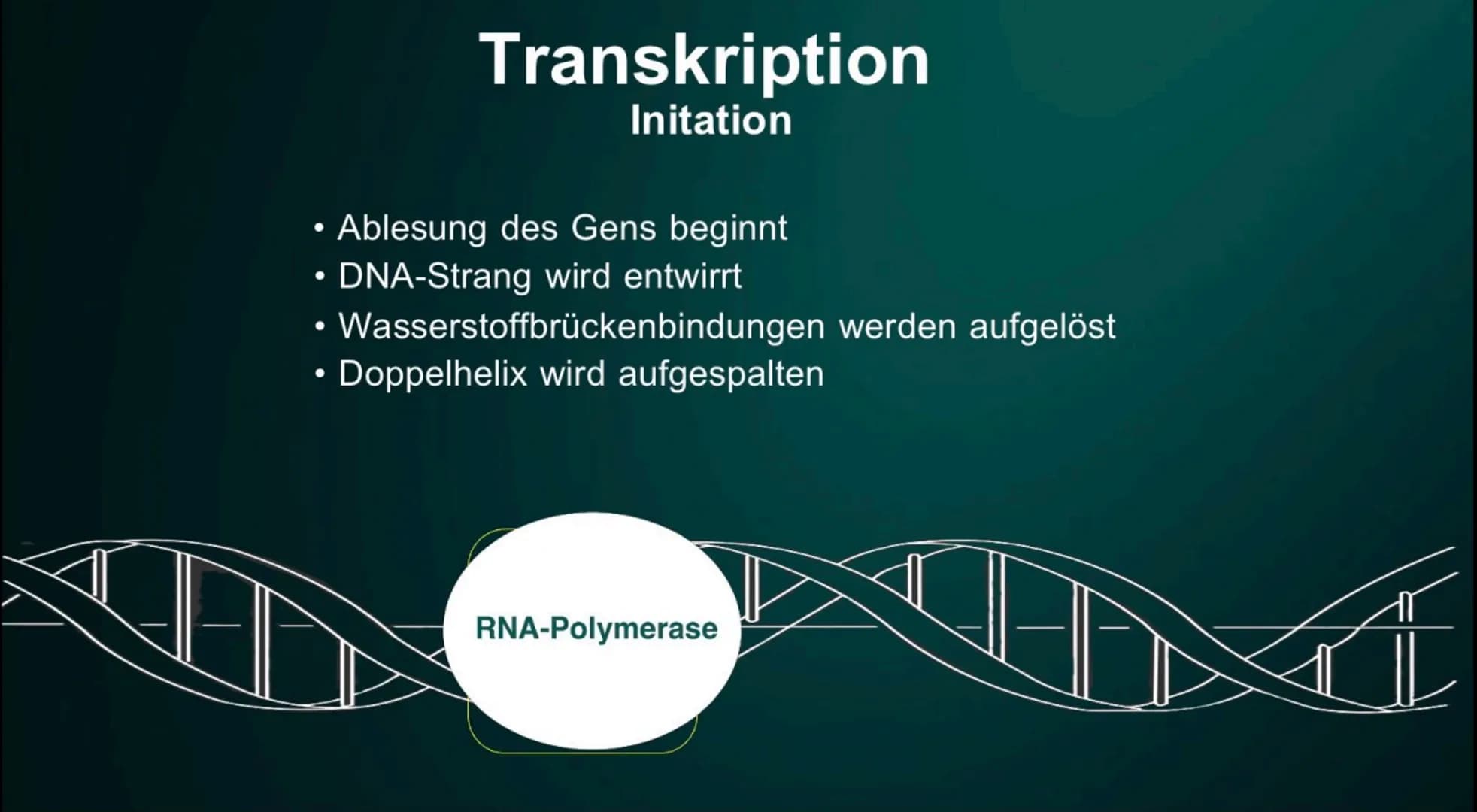 # Proteinbiosynthese
Die Geburt eines Proteins # Inhalt
• Proteinbiosnythese - Definition
• DNA
• Transkription
- Initation
- Elon