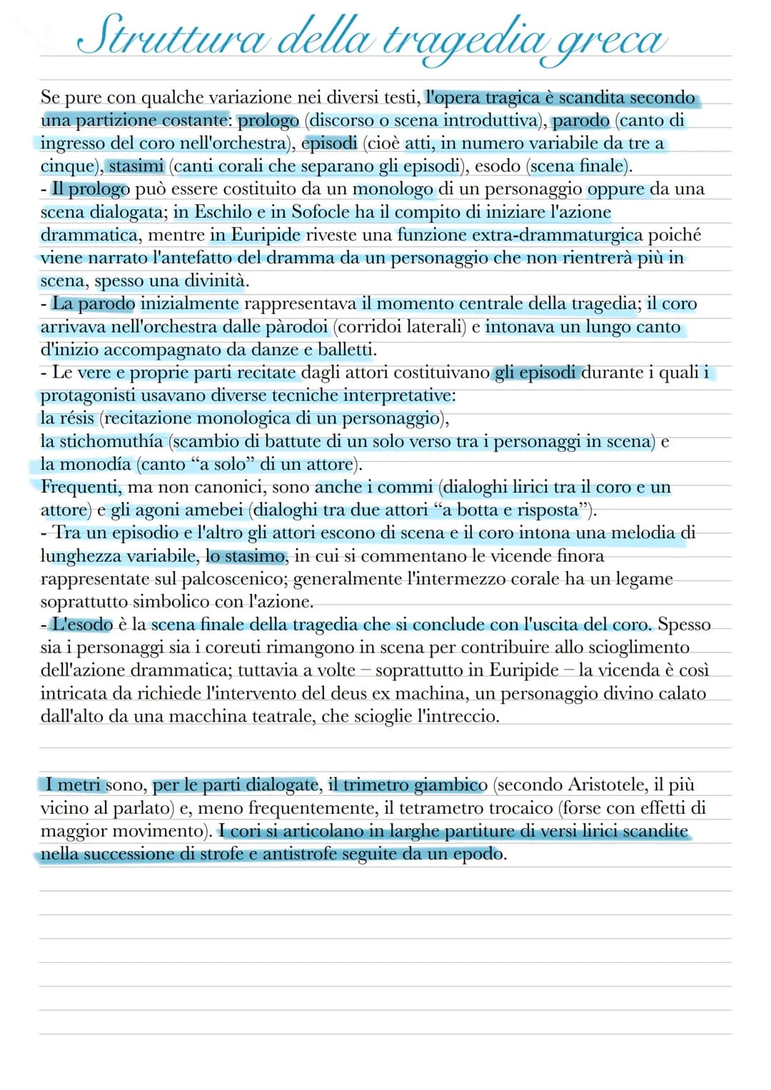 # Tragedia greca
Il Teatro
↓
deriva dalle
danze dedicate
a DIOMISO
个
nell' ANTICA
GRECIA
FORTE
PARTEUPAZIONE
→ ATTIVA DI TUTTI
coloro che