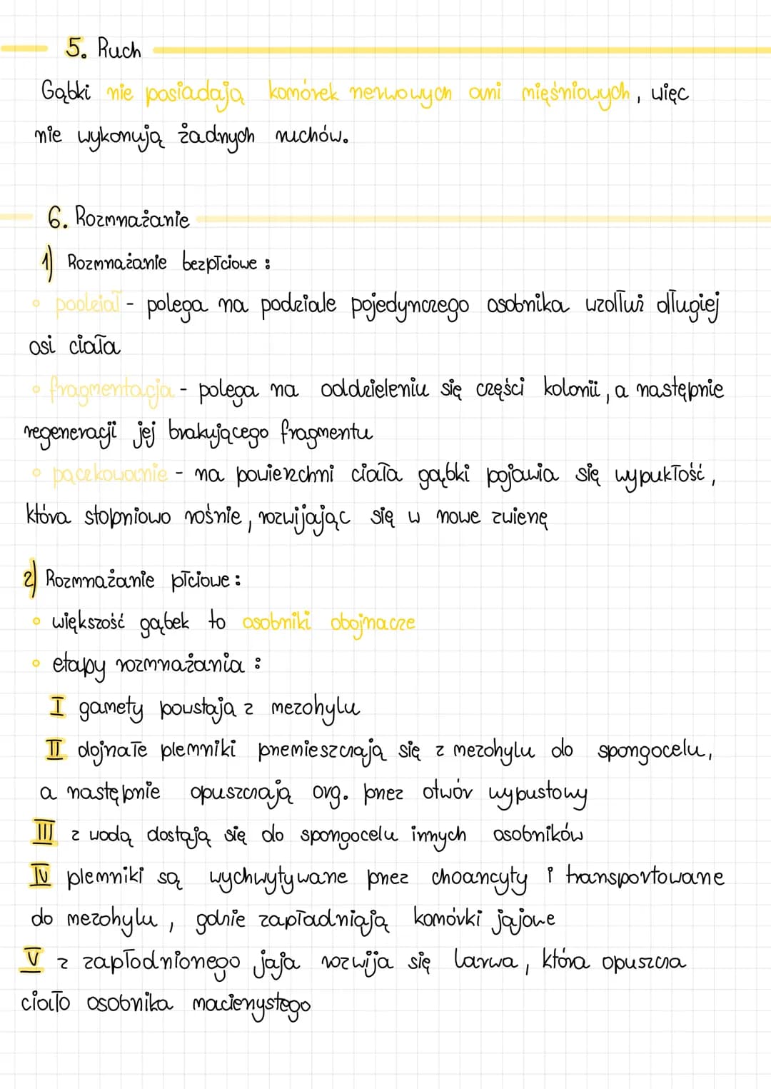 # GĄBKI
1. Gąbki - charakterystyka :
* zwierzęta beztkankowe
* występują wyłącznie w środowisku wodnym
* prowadea asiaolly tryb życi