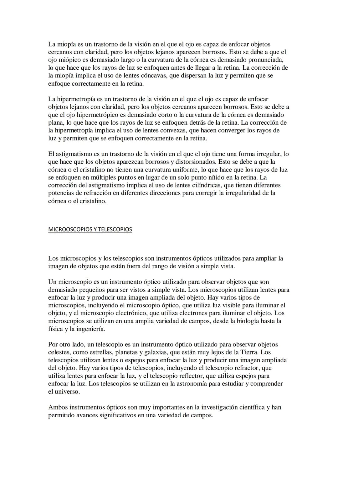 # ÓPTICA GEOMÉTRICA
La óptica geométrica es la rama de la óptica que estudia la propagación rectilínea de la
luz y su interacción con los o
